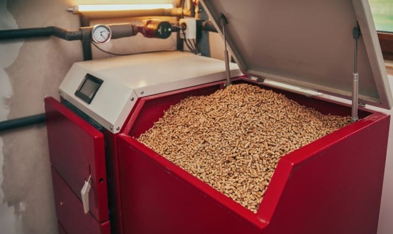 Pelletheizung mit Pelletlager